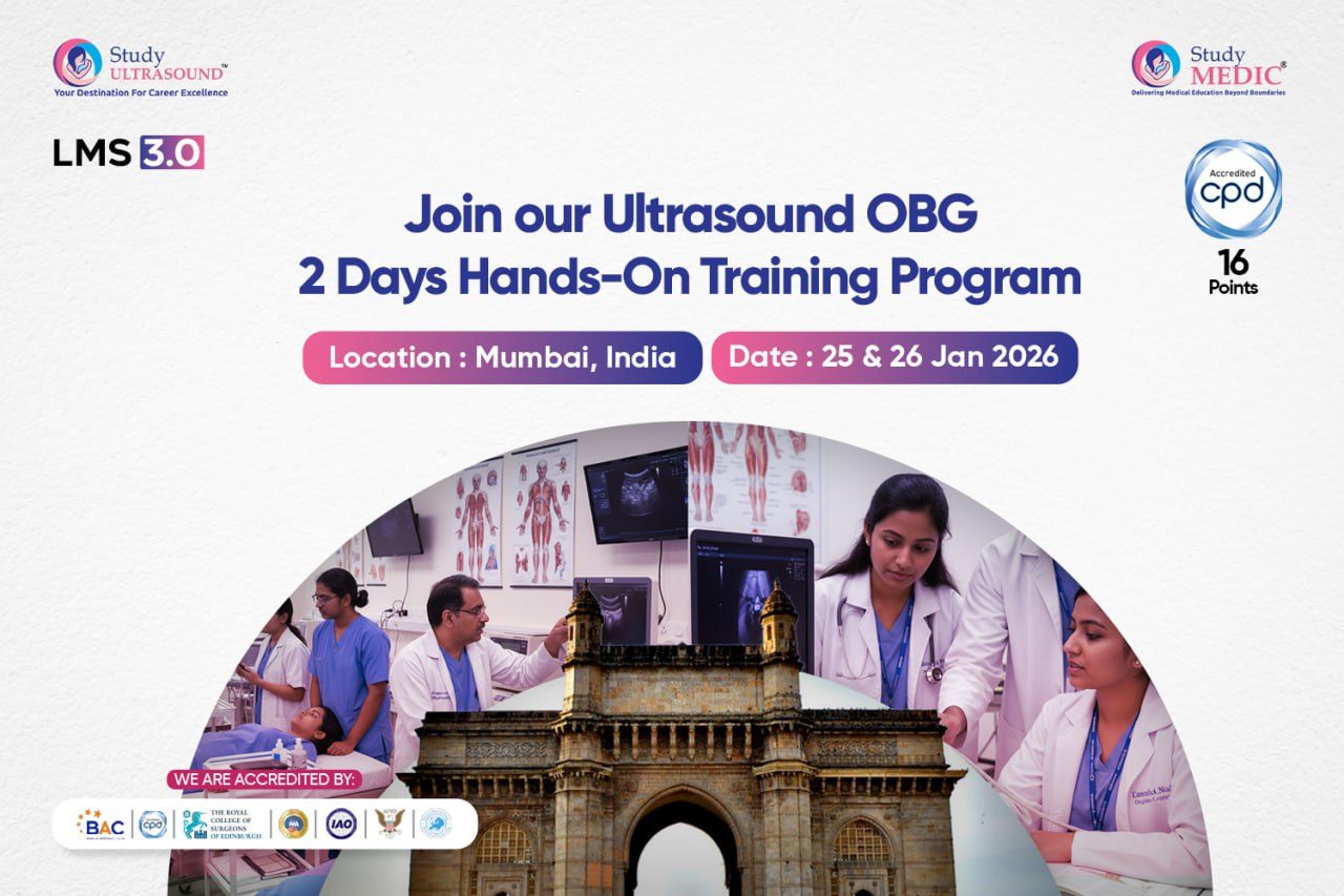 Ultrasound Hands-On Course – 2 Days Live Onsite Mumbai<br>CPD Points : 16